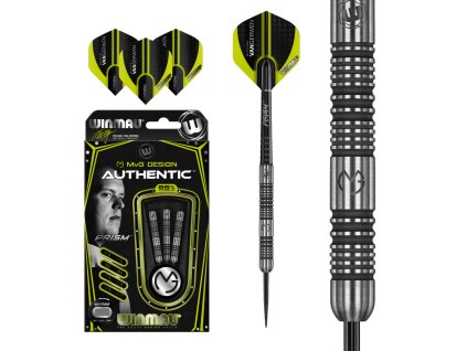 Šípky Winmau steel MvG Authentic 24g 85% wolfram