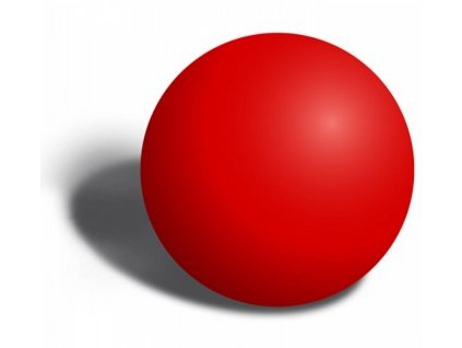 Pogumovaná lopta červená