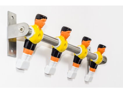 Vešiak na stenu žltý - stolný futbal