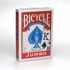 Bicycle Rider Back Jumbo Poker červené