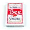 Poker karty Bicycle Bee Jumbo index - Červené
