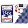 Poker karty Bicycle Bee Jumbo index - Modré