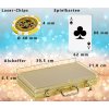 Poker Set GOLD EDITION - 300  laserových žetonů Ultimate