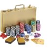 Poker Set GOLD EDITION - 300  laserových žetonů Ultimate