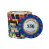 Kusový žetón na poker Monte Carlo Pokerclub 50