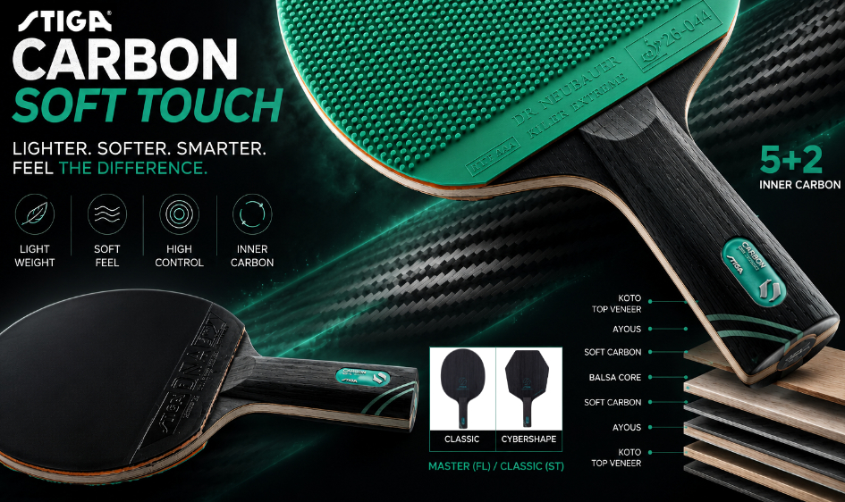 Recenzia na Stiga Carbon Soft Touch