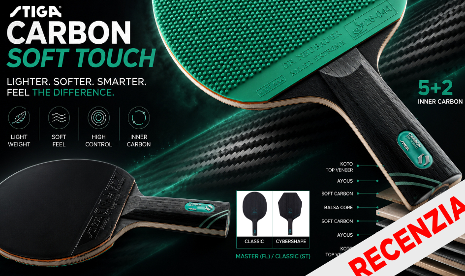 Testovali sme Stiga Carbon Soft Touch