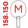 M = 158x150 mm