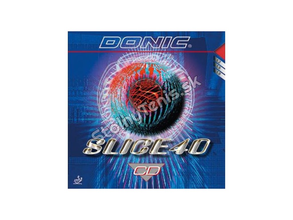 Poťah Donic Slice 40 CD (Poťah farba čierny / BLACK, Hrúbka špongie 1,8 mm)