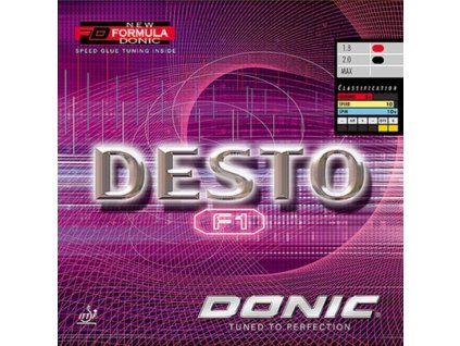 Poťah Donic Desto F1 (Poťah farba čierny / BLACK, Hrúbka špongie max)