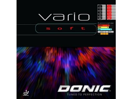 Poťah Donic Vario Soft (Poťah farba čierny / BLACK, Hrúbka špongie max)