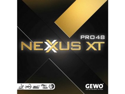 Poťah Gewo NEXXUS XT PRO 48 (Poťah farba čierny / BLACK, Hrúbka špongie max)
