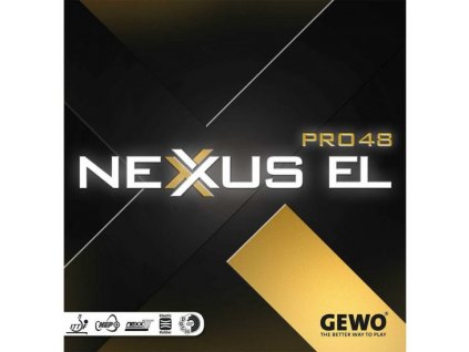Poťah Gewo NEXXUS EL PRO 48 (Poťah farba čierny / BLACK, Hrúbka špongie max)