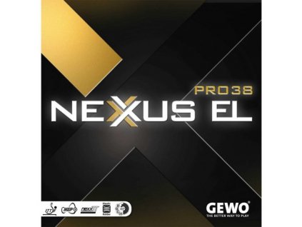 Poťah Gewo NEXXUS EL PRO 38 (Poťah farba čierny / BLACK, Hrúbka špongie max)