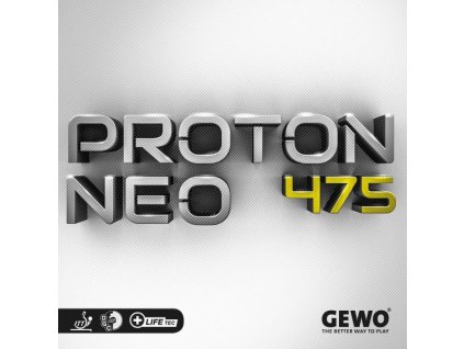 Poťah Gewo Proton NEO 475 (Poťah farba čierny / BLACK, Hrúbka špongie 2,2 mm)