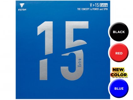 Poťah Victas V > 15 Extra (Farba poťahu čierny / BLACK, Hrúbka špongie max)