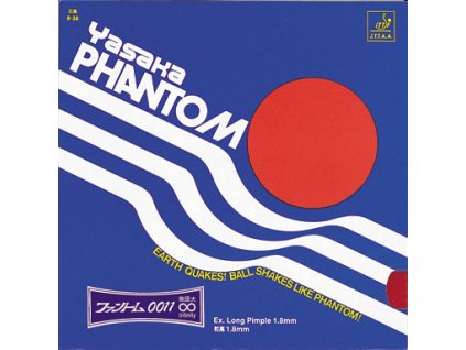 Poťah Yasaka Phantom 011 Infinity (Poťah farba čierny / BLACK, Hrúbka špongie 1,0 mm)