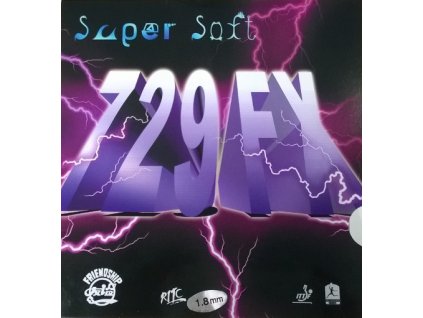 Poťah Friendship 729 FX Super Soft (Poťah farba čierny / BLACK, Hrúbka špongie 2,2 mm)