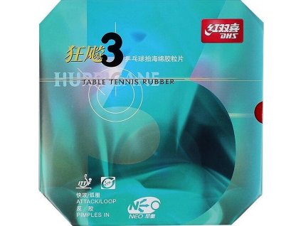 Poťah DHS Hurricane Neo 3 (Poťah farba čierny / BLACK, Hrúbka špongie 2,2 mm)