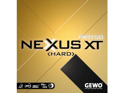 Poťah Gewo Nexxus XT Pro 50 Hard (Poťah farba čierny / BLACK, Hrúbka špongie max)