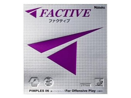 Poťah Nittaku Factive (Poťah farba čierny / BLACK, Hrúbka špongie 2,0 mm)