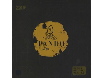 Poťah Friendship Pando Hard (Poťah farba čierny / BLACK, Hrúbka špongie 2,1 mm)