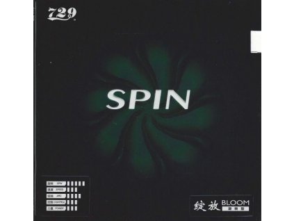 Poťah Friendship 729 Bloom Spin (Poťah farba čierny / BLACK, Hrúbka špongie 2,2 mm)