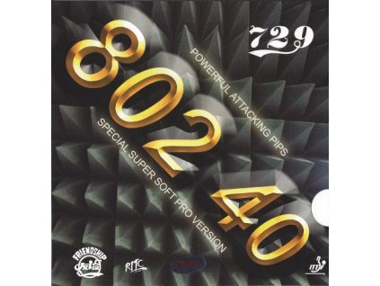 Poťah Friendship 802-40 (Poťah farba čierny / BLACK, Hrúbka špongie 2,2 mm)