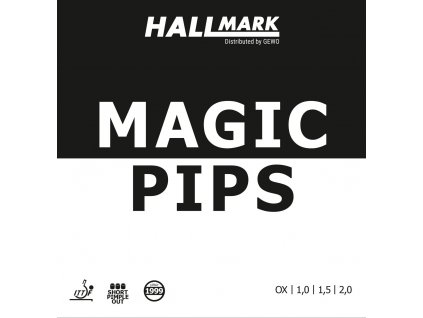 Poťah Hallmark Magic Pips (Poťah farba čierny / BLACK, Hrúbka špongie 2,0 mm)