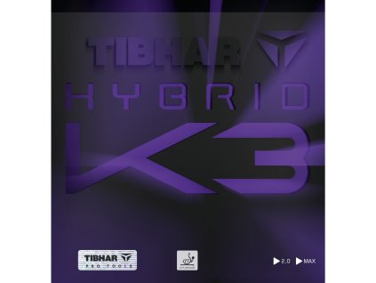 Poťah Tibhar HYBRID K3 (Poťah farba čierny / BLACK, Hrúbka špongie max)