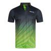 donic poloshirt flow black green front web
