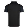 donic poloshirt flow black red back web