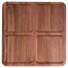 Servírovací tác z akácie se 4 přihrádkami