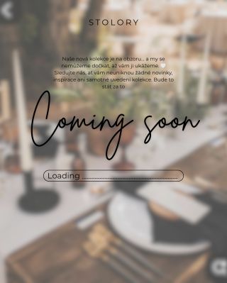 Už brzy otevíráme náš e-shop 🤍 Těšte se na naši novou kolekci pro stolování, která vám zpříjemní každý společný okamžik ✨...