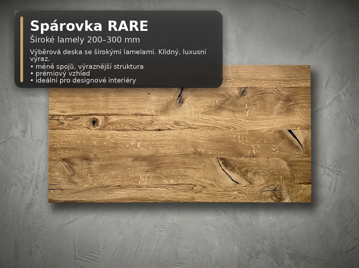 Spárovka RARE – ukázka
