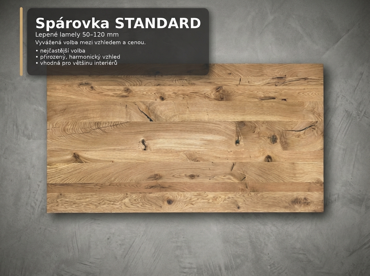 Spárovka STANDARD – ukázka