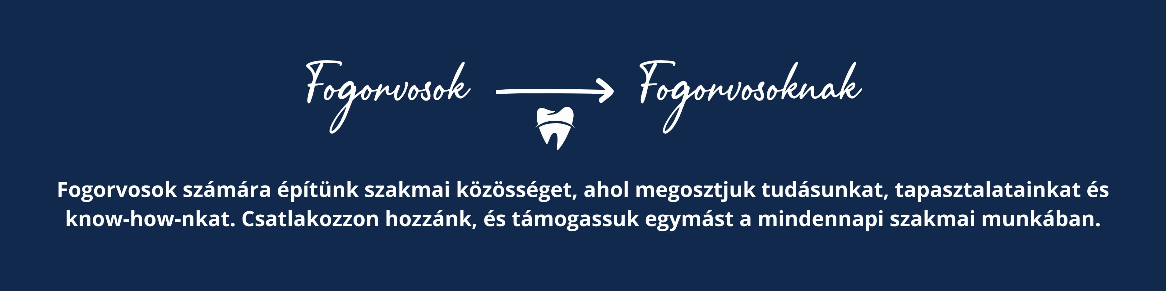 fogorvosok fogorvosoknak – fogászati anyagok
