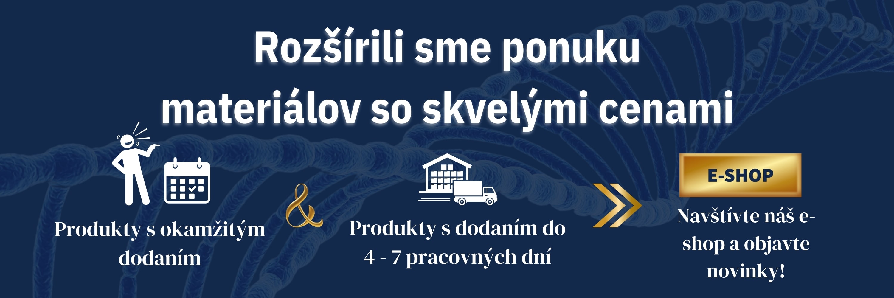 Stomadeus - rozšírili sme ponuku materiálov so skvelými cenami