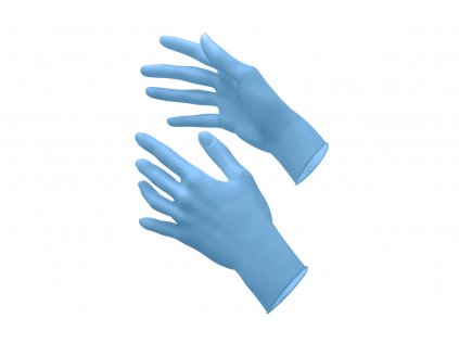 Nitrilové rukavice TOP TOUCH PLUS NITRILE ULTRASOFT ľadová modrá