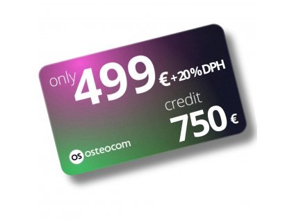 Osteocom voucher za 499€ kredit 750€