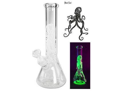 Black Leaf | Bong | Kraken Flask Ice Glow | Čirý