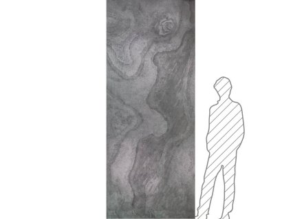 1704 kamenna dyha slate silver grey tapeta 2mm 305x122x0 2 cm