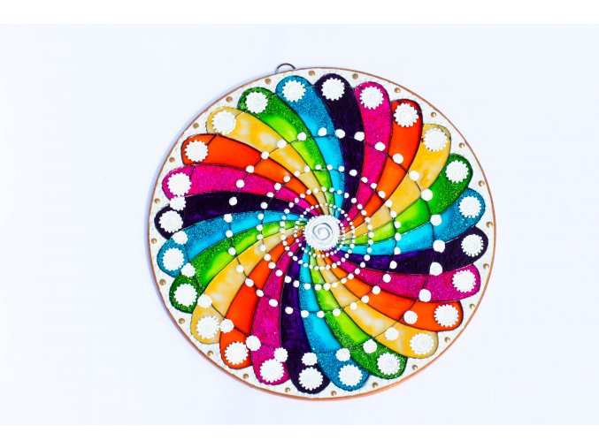 Mandala spirála energie průměr 12cm / 20cm