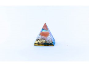 Orgonit pyramida karneol 40x40mm