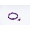 Achát dračí fialový náramek 6mm nebo 8mm
