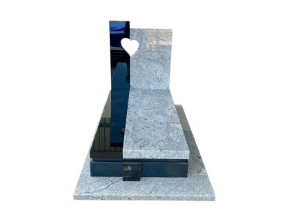 Urnový pomník urnengrab Viscount White Nero Assoluto 1