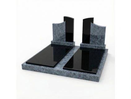 Dvojhrob žula Vizag Blue Nero