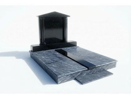 Dvojhrob Silk Blue Nero