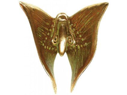 Bronzový motýl na náhrobek, 5×5 cm