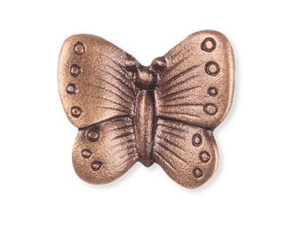 Bronzový motýl na náhrobek, 3×3 cm